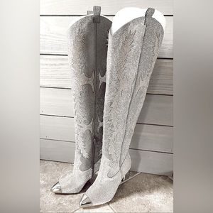 Gianni Bini Katyanna Over the Knee Western Dress Boots